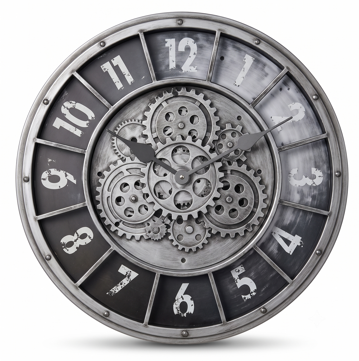 Horloge Murale Industrielle À Engrenages Style Steampunk, Silencieuse et Spectaculaire – Engrena