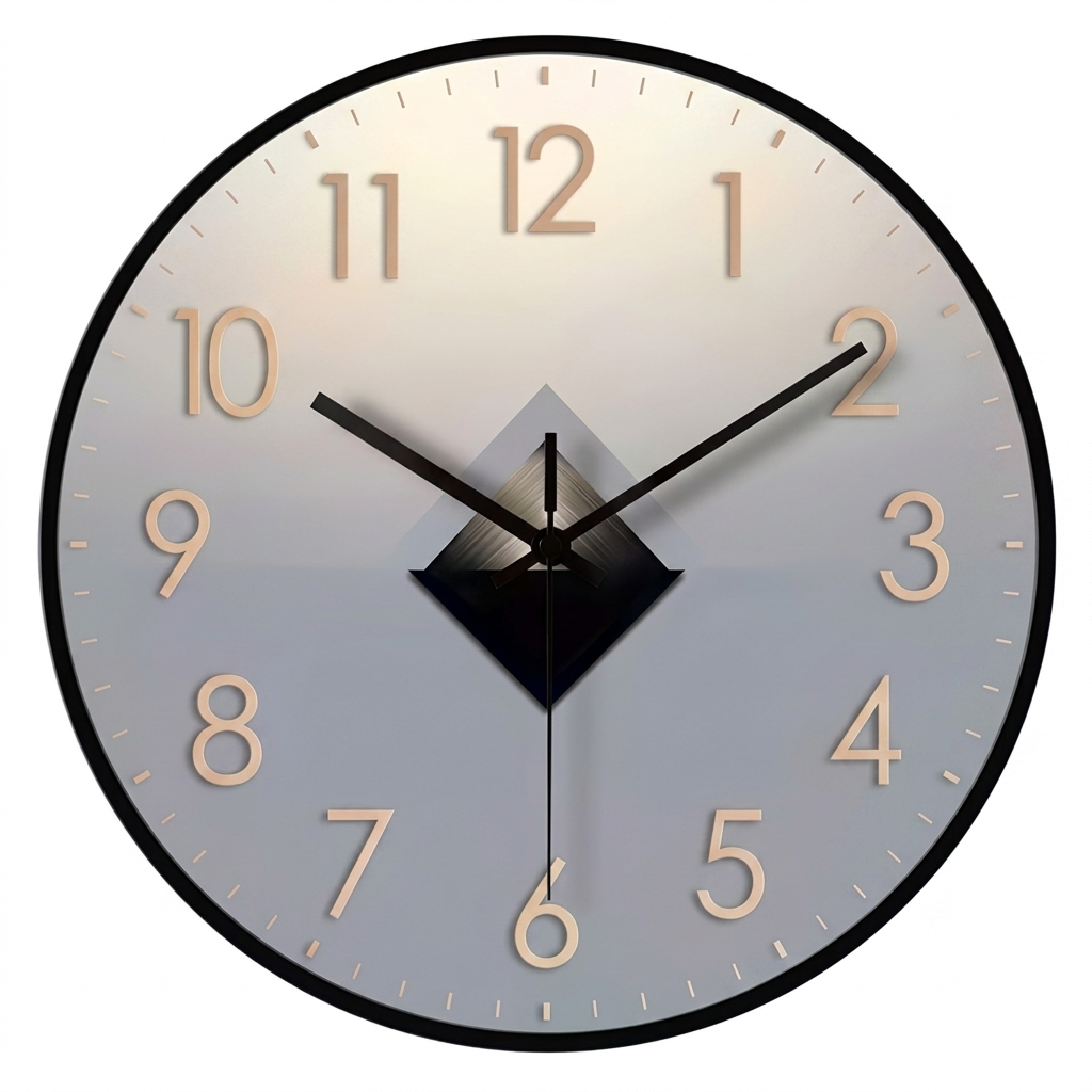 Horloge murale design silencieuse sans tic-tac, analogique et murale – Oviva