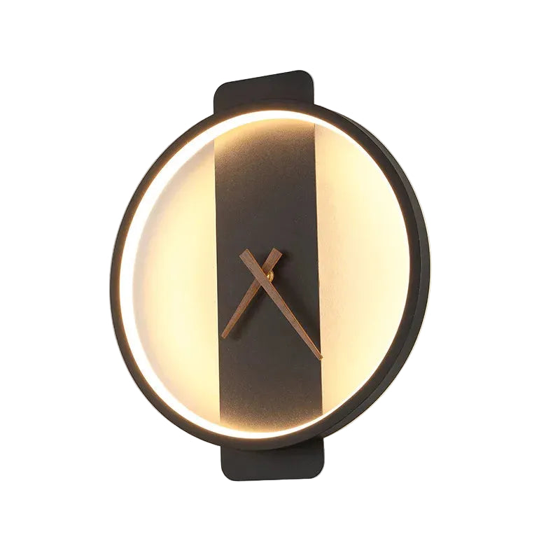 Horloge Murale LED Design Nordique – Éclairage Ambiant & Style Luxe – Luminoréa