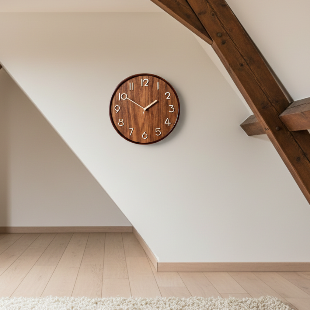 Horloge Murale Bois Massif Élégance Naturelle – Silva