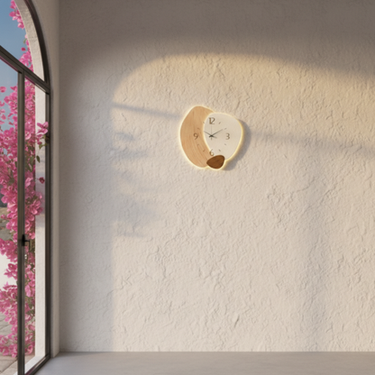 Horloge Murale Design LED Discrète pour Intérieur Moderne, Silencieuse – Solenne