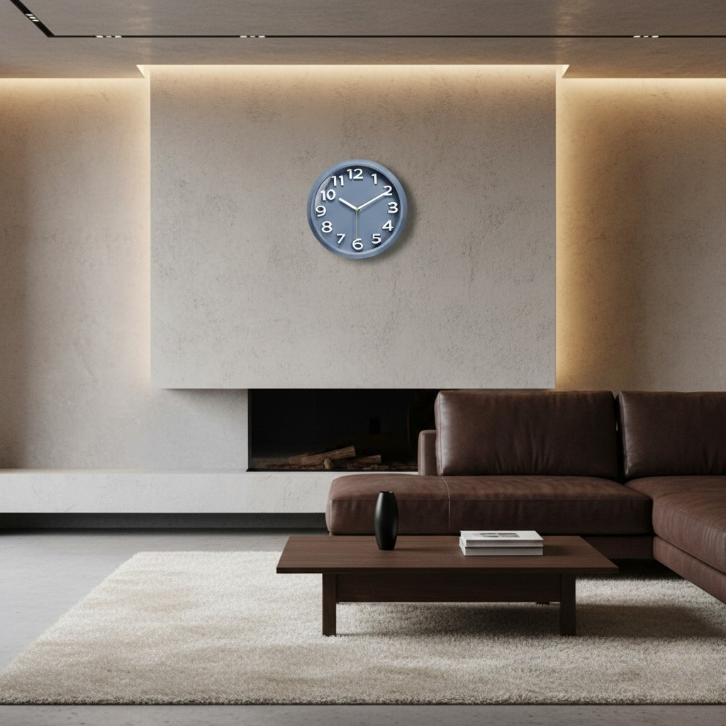 Horloge Murale Silencieuse Ronde en Acrylique – Design Simple & Lecture Facile – Cubera