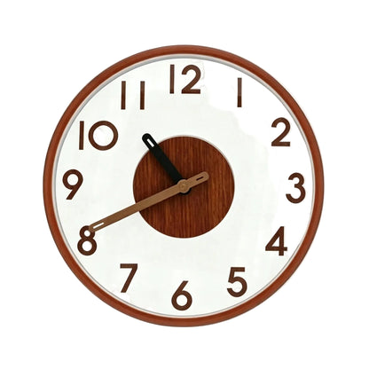 Horloge Murale en Bambou Naturel, Silencieuse et Facile à Lire – Bambusa