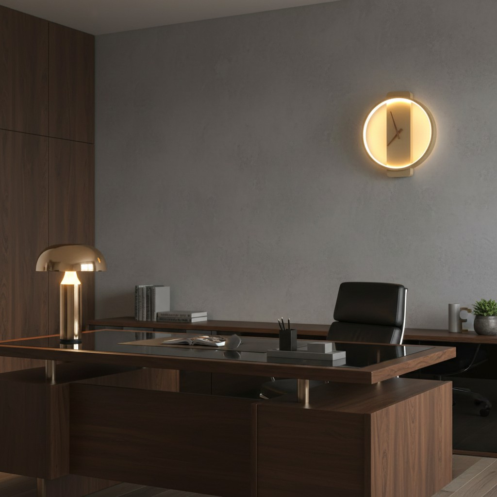 Horloge Murale LED Design Nordique – Éclairage Ambiant & Style Luxe – Luminoréa