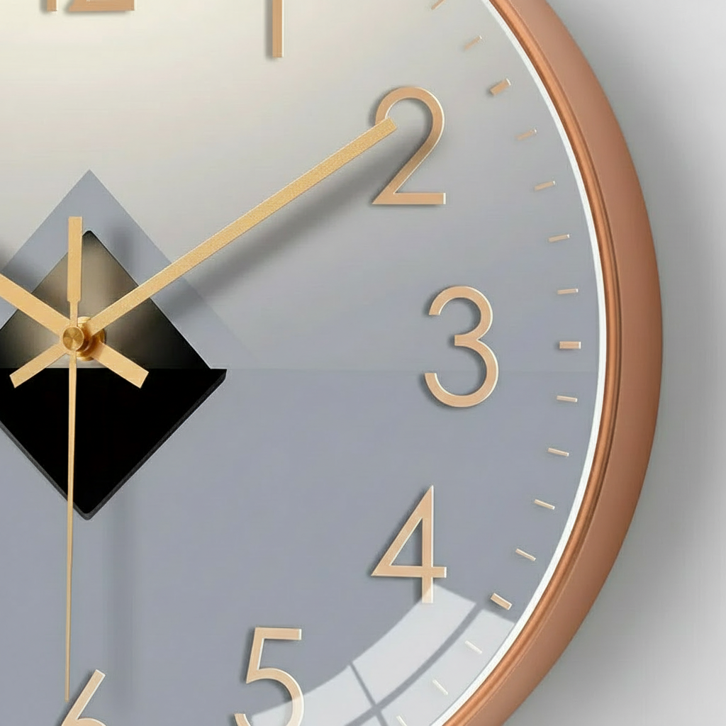 Horloge murale design silencieuse sans tic-tac, analogique et murale – Oviva