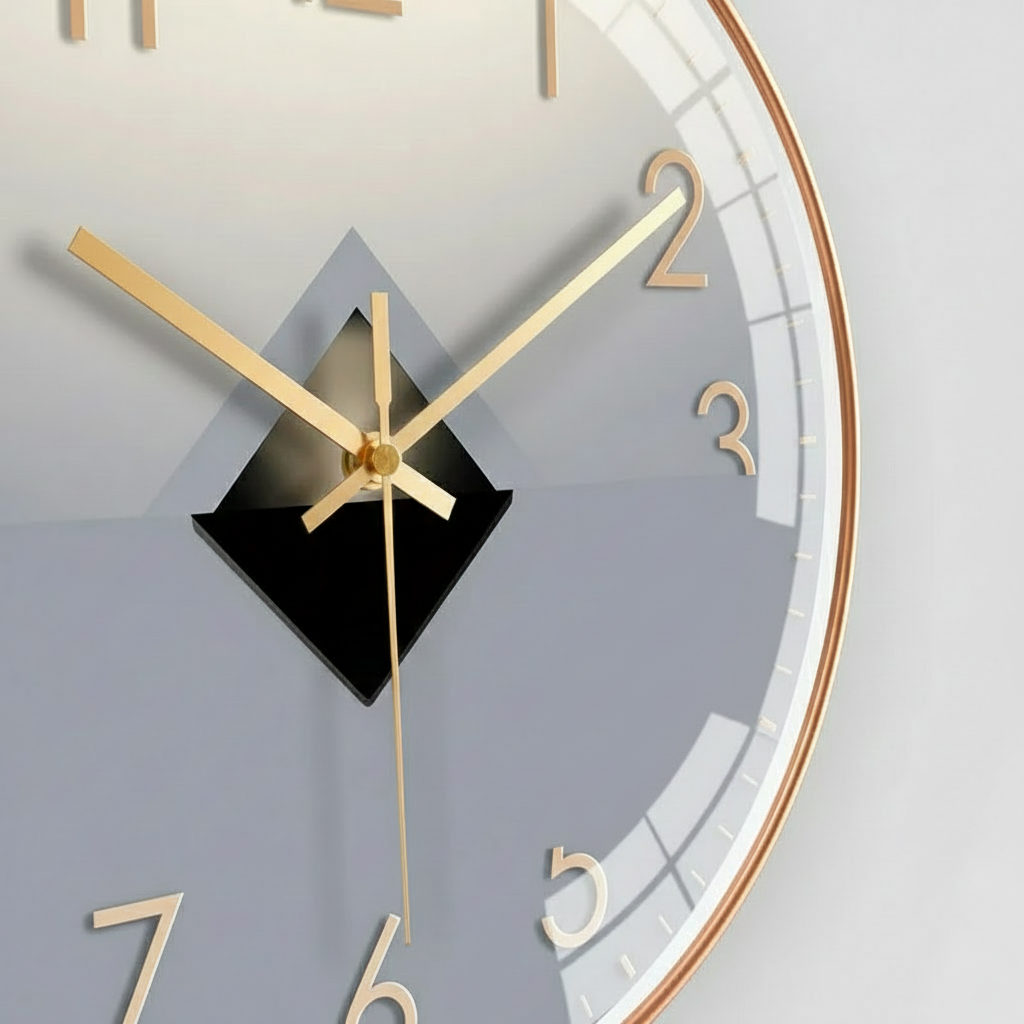 Horloge murale design silencieuse sans tic-tac, analogique et murale – Oviva