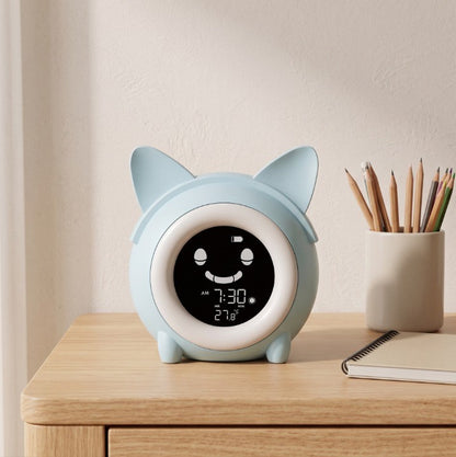 Réveil Enfant Tactile LED avec Affichage Température, Rechargeable – Tempéo