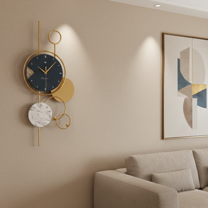 Pendule Murale Décorative avec Affichage Lumineux, Analogique et Élégante – Luimera