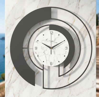 Horloge Murale Design Nordique en Métal Grand Format – Silencieuse, Luxe & Élégante pour Salon ou Hôtel – Luxious