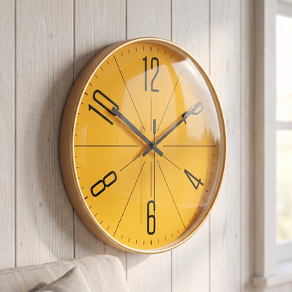 Horloge Murale Design Moderne en Verre et Cristal, Silencieuse et Raffinée – Solara