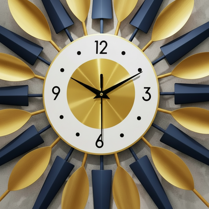 Horloge Murale Design Moderne Circulaire en Acrylique, Décorative et Silencieuse – Solveda