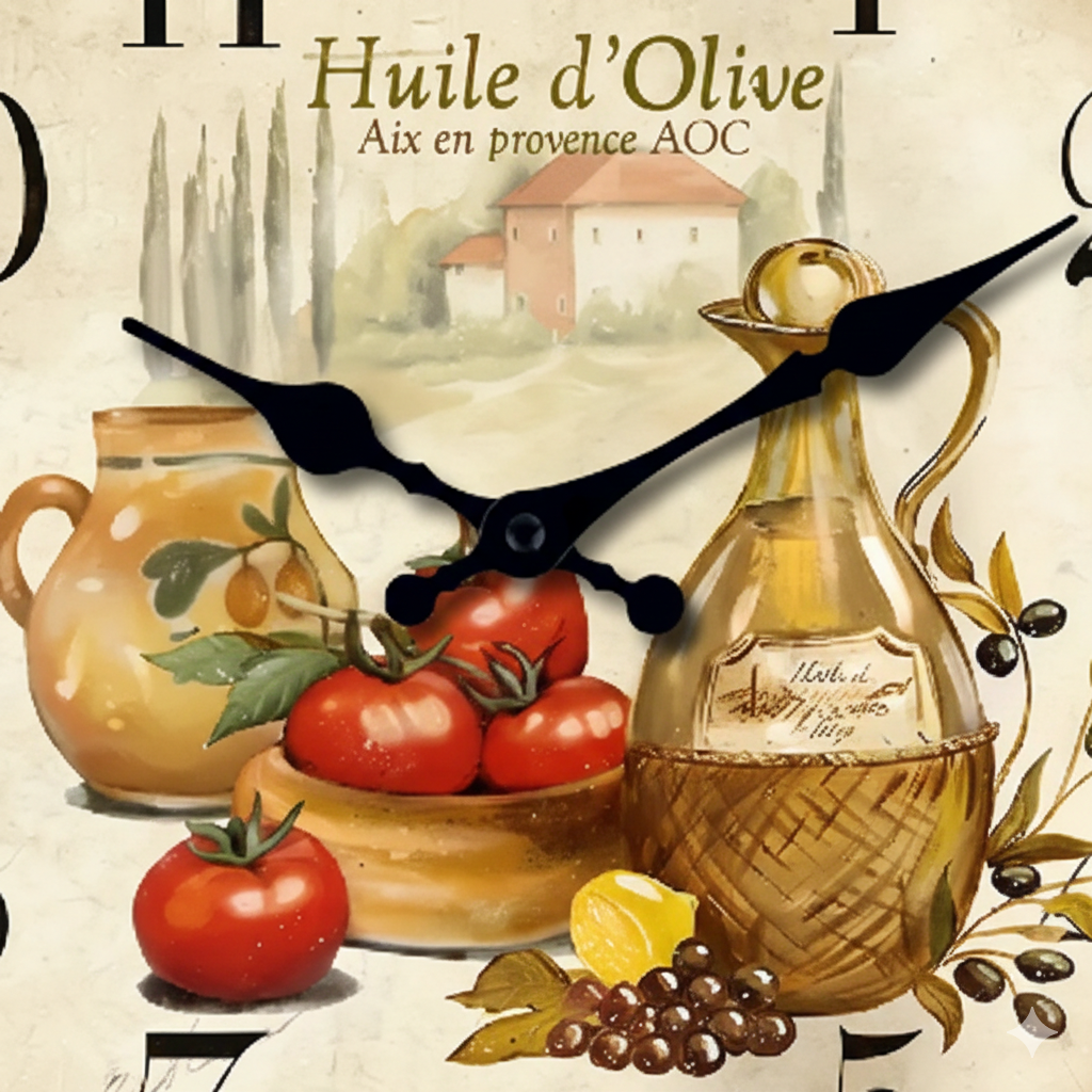 Horloge Murale Bois Style Provençal – Classiqua