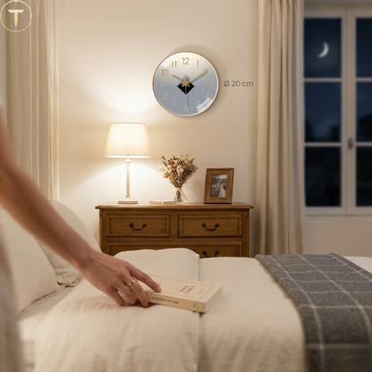 Horloge Murale Design Silencieuse sans Tic-tac, Analogique et Murale – Oviva