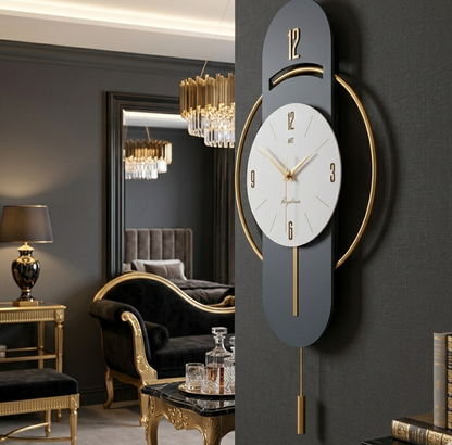 Pendule Murale Moderne à Suspendre, Décorative et Élégante en Grand Format – Elvaris
