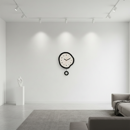 Horloge Murale Design Scandinave en Acrylique, Silencieuse et Analogique – Clasqua