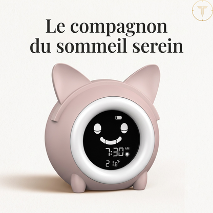 Réveil Enfant Tactile LED avec Affichage Température, Rechargeable – Tempéo