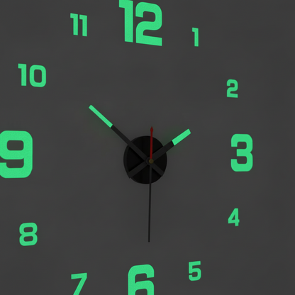 Horloge Murale Originale Design DIY 3D en Acrylique, Silencieuse – Veltrix