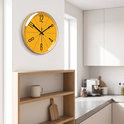 Horloge Murale Design Moderne en Verre et Cristal, Silencieuse et Raffinée – Solara