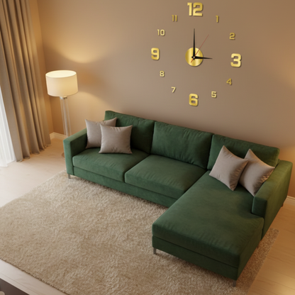 Horloge Murale Originale Design DIY 3D en Acrylique, Silencieuse – Veltrix
