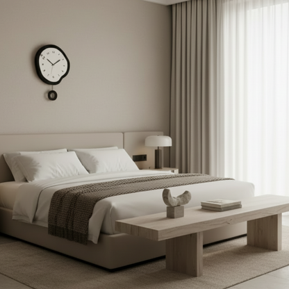 Horloge Murale Design Scandinave en Acrylique, Silencieuse et Analogique – Clasqua