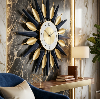 Horloge Murale Design Moderne Circulaire en Acrylique, Décorative et Silencieuse – Solveda