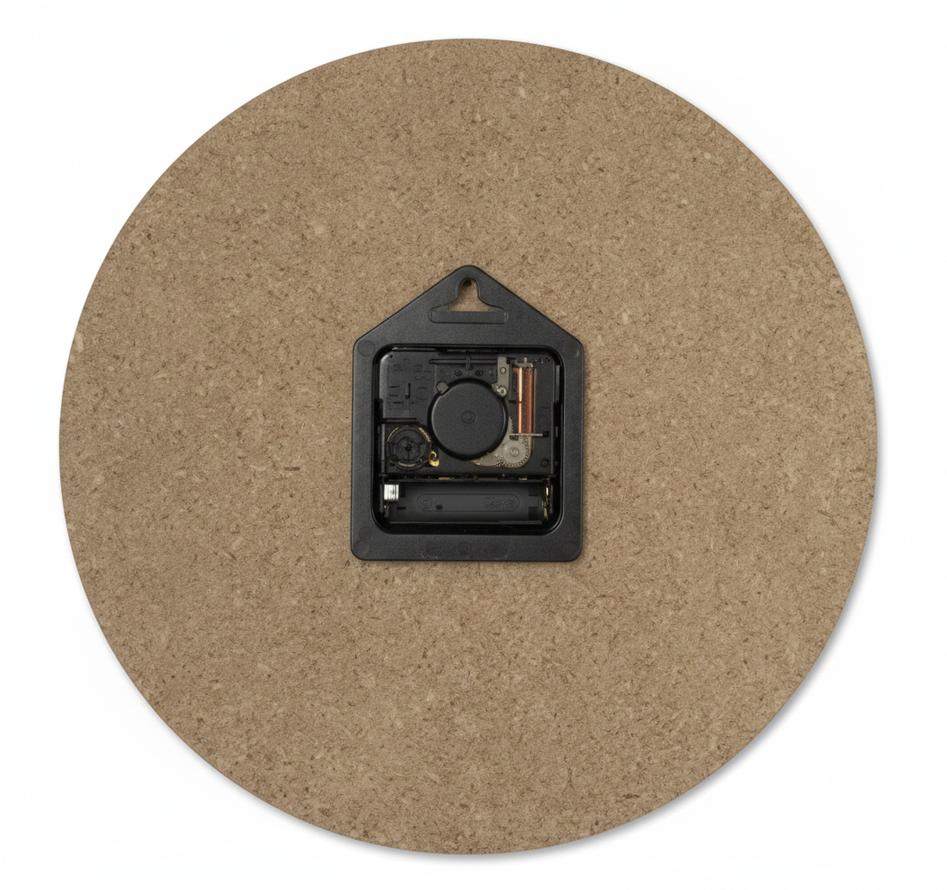 Horloge murale en bois motif tronc d’arbre, lisible et silencieuse – Dendro
