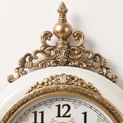 Horloge Murale Vintage Européenne Rétro avec Balancier, Silencieuse et Décorative – Auvedian
