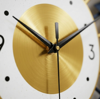 Horloge Murale Design Moderne Circulaire en Acrylique, Décorative et Silencieuse – Solveda