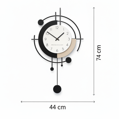 Pendule Murale Moderne Métal Design – Rezda