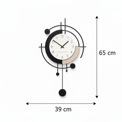 Pendule Murale Moderne Métal Design – Rezda