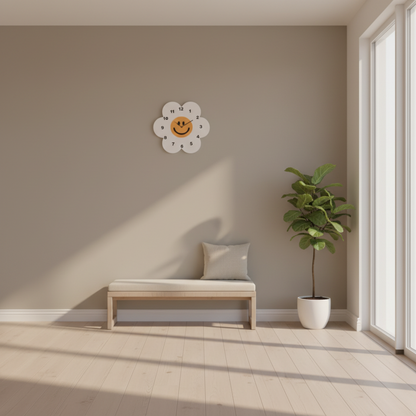 Horloge Murale Design Originale Tournesol Moderne en Acrylique, Silencieuse – Doxely