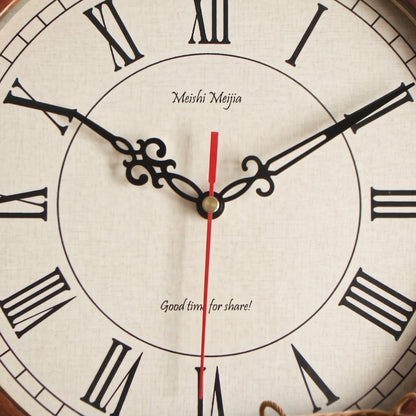 Horloge Murale Vintage Japonaise en Bois Massif, Silencieuse et Épurée – Nozomi