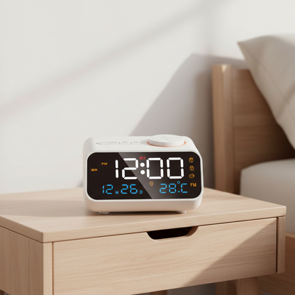 Réveil LED avec Radio FM et Snooze – Novyx