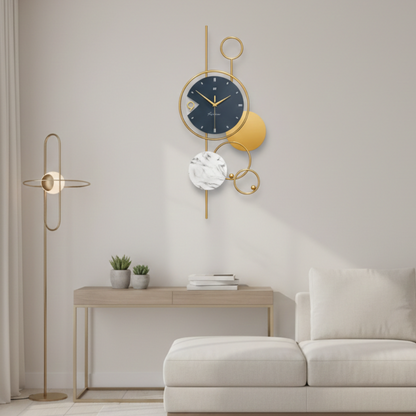 Pendule Murale Décorative avec Affichage Lumineux, Analogique et Élégante – Luimera