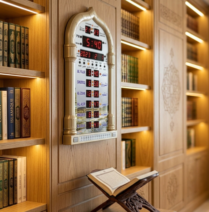 Réveil Azan Numérique avec Calendrier de Prières – Qibla Noor