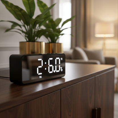 Réveil avec Enceinte Bluetooth Portable et Audio Véhicule – EchoRise Mini