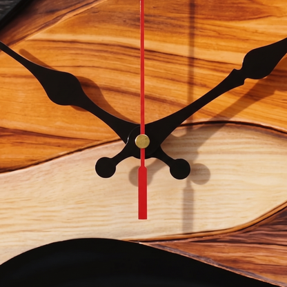 Horloge Murale Design Moderne à Effet Bois, Silencieuse pour Salon – Nysa
