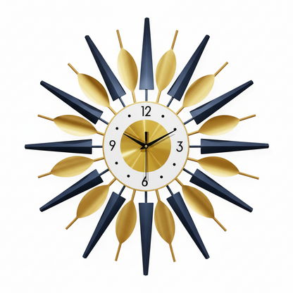 Horloge Murale Design Moderne Circulaire en Acrylique, Décorative et Silencieuse – Solveda