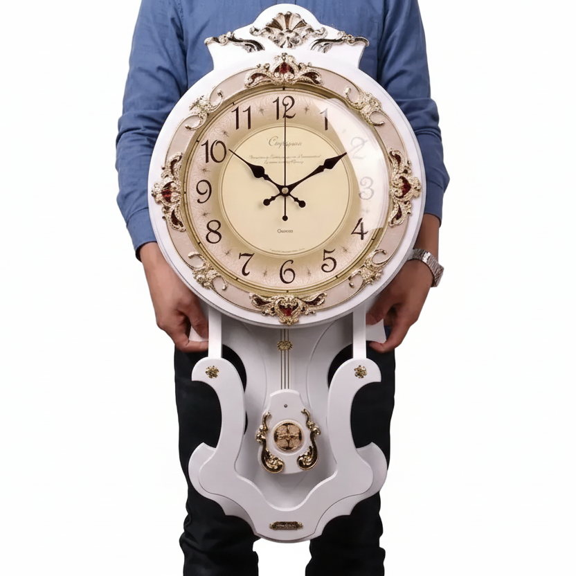 Pendule Murale Vintage en Bois, Silencieuse et Décorative – Silaysa