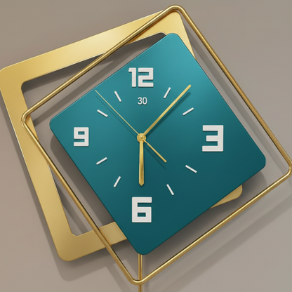 Pendule Murale Géométrique à Suspendre, Décorative et Élégante – Vadix