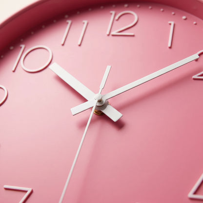 Horloge Murale Design Ronde, Silencieuse et Colorée – Prismo