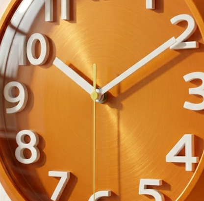 Horloge Murale Moderne Ronde en Acrylique, Silencieuse et Simple à Lire – Cubera
