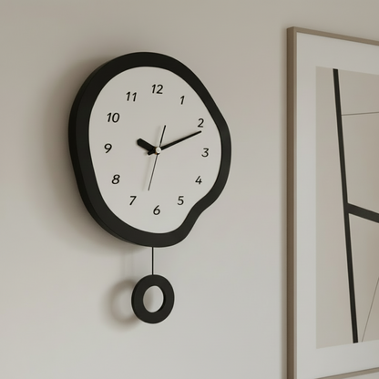 Horloge Murale Design Scandinave en Acrylique, Silencieuse et Analogique – Clasqua