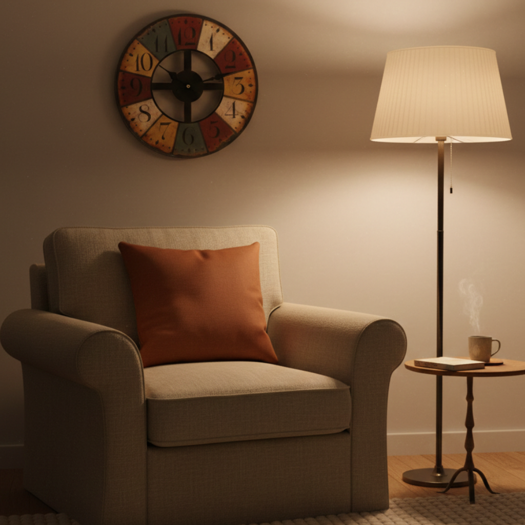Horloge murale vintage rétro ajourée en bois MDF, silencieuse et décorative – Crossa
