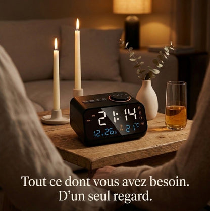 Réveil LED avec Radio FM et Snooze – Novyx