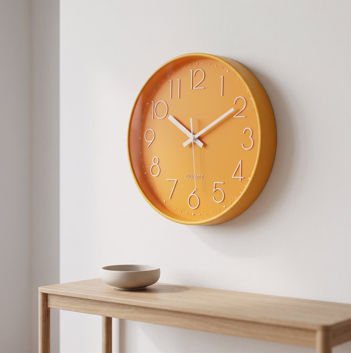 Horloge Murale Design Ronde, Silencieuse et Colorée – Prismo