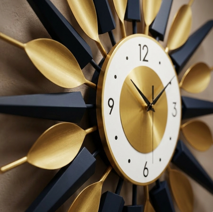 Horloge Murale Design Moderne Circulaire en Acrylique, Décorative et Silencieuse – Solveda
