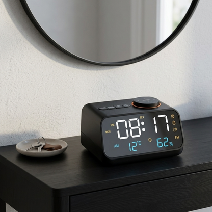 Réveil LED avec Radio FM et Snooze – Novyx