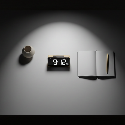 Réveil à Affichage LED Large, Réglable et Fonction Alarme – Noklead