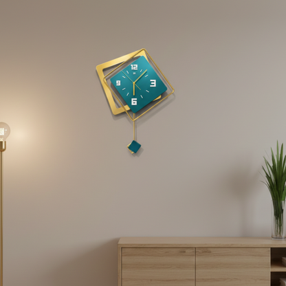 Pendule Murale Géométrique à Suspendre, Décorative et Élégante – Vadix